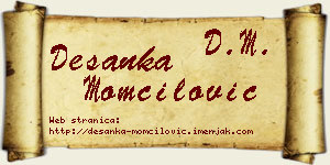 Desanka Momčilović vizit kartica